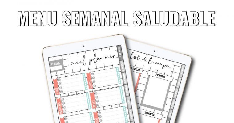 Cómo hacer tu menú semanal saludable