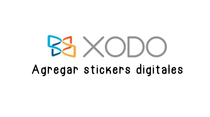 Cómo añadir stickers digitales en XODO App