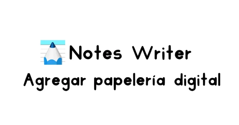 Cómo añadir una agenda digital o cuaderno a Notes Writer