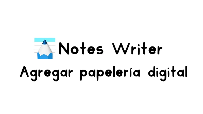 Cómo añadir una agenda digital o cuaderno a Notes Writer