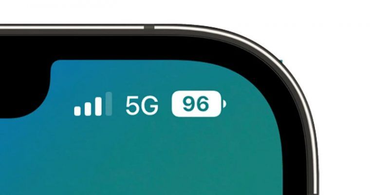 iOS 16 hace regresar el porcentaje de batería a la barra de estado del iPhone