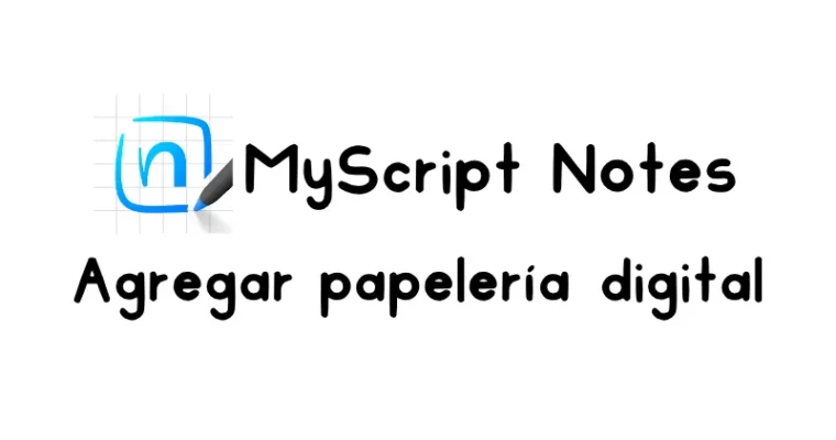 Cómo agregar agendas, bullet journal y cuadernos digitales en Myscript notes