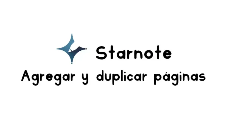 Cómo duplicar páginas en tus cuadernos y agendas digitales en Starnote