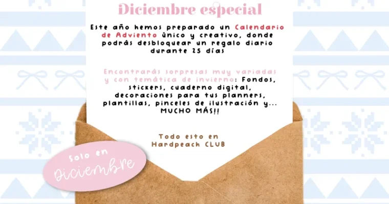 Descubre el Calendario de Adviento de HardPeach: cada día una sorpresa para tu creatividad durante diciembre
