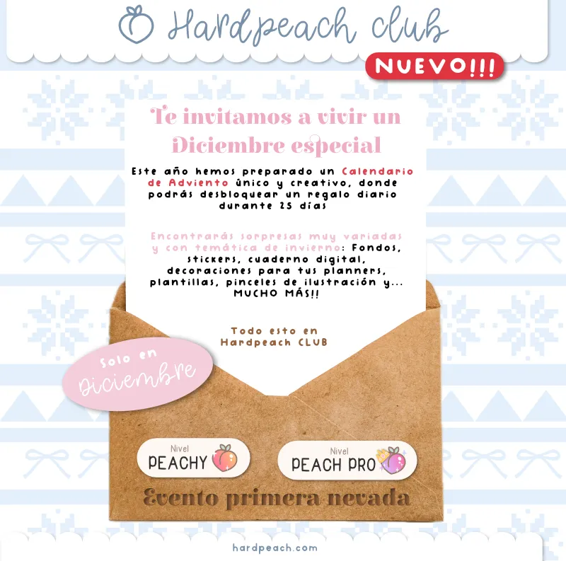 Descubre el Calendario de Adviento de HardPeach: cada día una sorpresa para tu creatividad durante diciembre