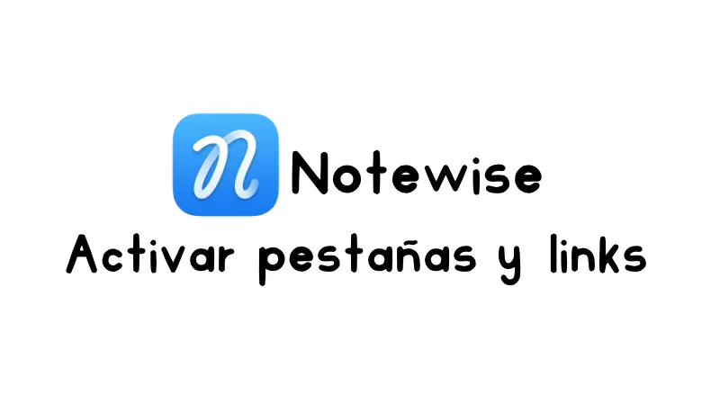 Cómo activar las pestañas de cuadernos y agendas digitales en Notewise
