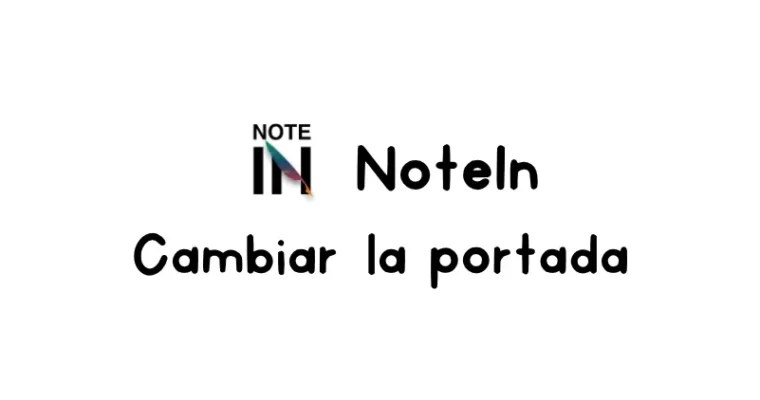 Cómo cambiar la portada de tu cuaderno o agenda digital en NoteIN